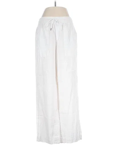 Pre-owned Athleta Linen Pants In White