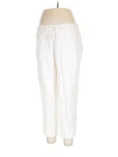 Pre-owned Athleta Linen Pants In White