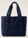 Athleta Logo Tote Bag In Navy