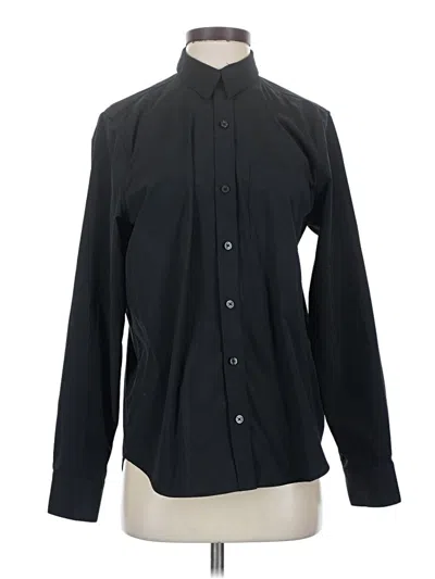 Pre-owned Athleta Long Sleeve Blouse In Black