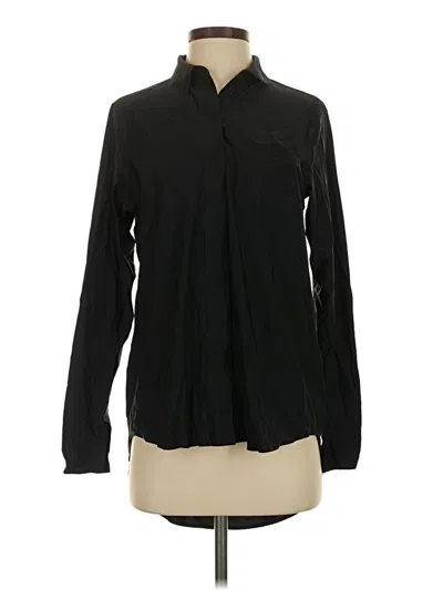 Pre-owned Athleta Long Sleeve Blouse In Black