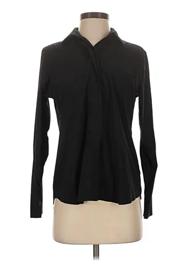 Pre-owned Athleta Long Sleeve Blouse In Black