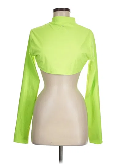 Pre-owned Athleta Long Sleeve Blouse In Green