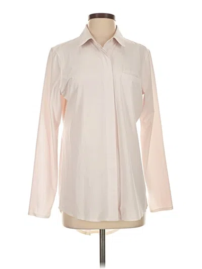 Pre-owned Athleta Long Sleeve Blouse In Ivory