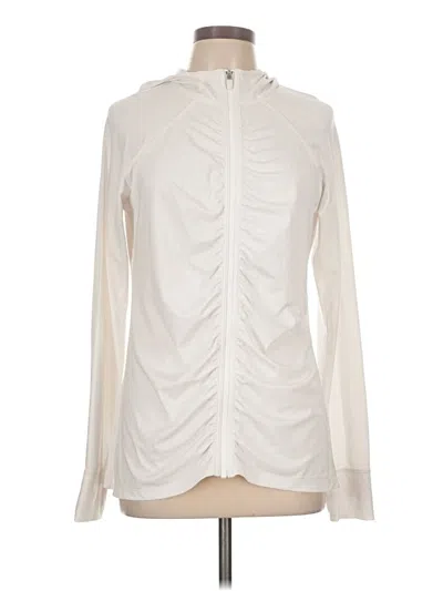 Pre-owned Athleta Long Sleeve Blouse In Ivory