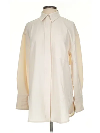 Athleta Long Sleeve Blouse In Ivory