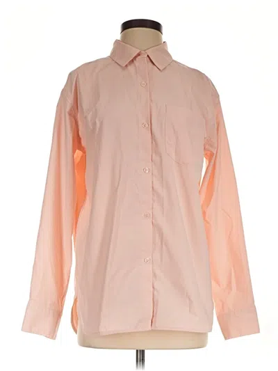 Pre-owned Athleta Long Sleeve Blouse In Orange
