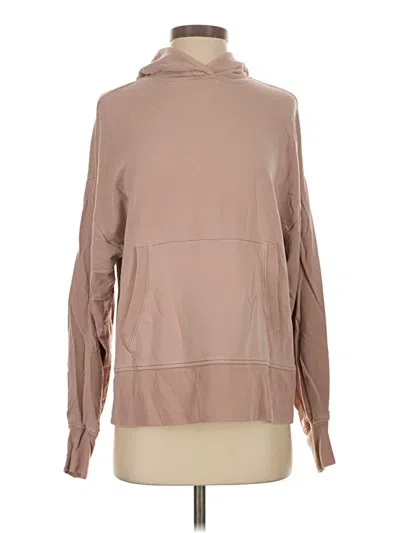 Pre-owned Athleta Long Sleeve Blouse In Tan