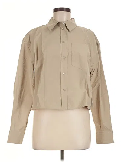 Athleta Long Sleeve Blouse In Tan