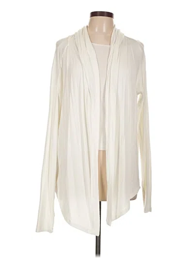 Pre-owned Athleta Long Sleeve Blouse In White
