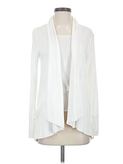 Pre-owned Athleta Long Sleeve Blouse In White