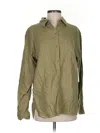 Athleta Long Sleeve Button Down Shirt In Green