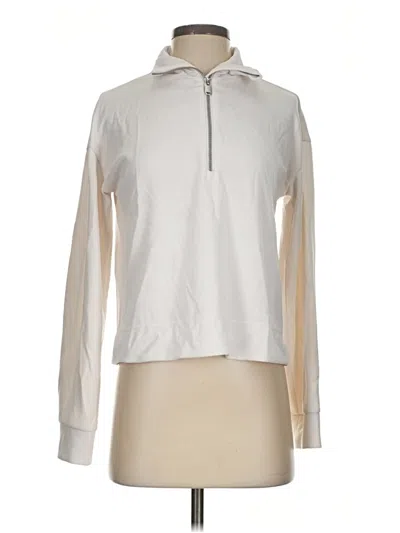 Pre-owned Athleta Long Sleeve Polo Shirt In Ivory