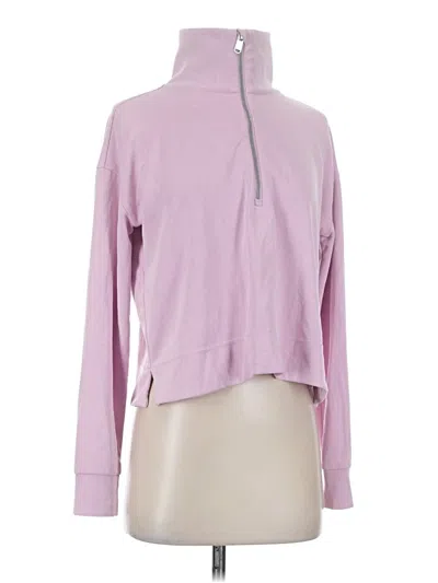 Pre-owned Athleta Long Sleeve Polo Shirt In Pink