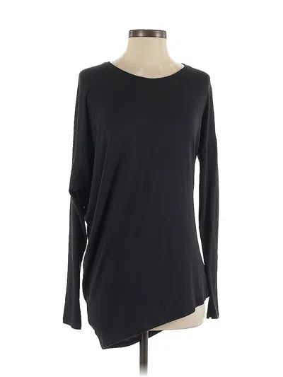 Pre-owned Athleta Long Sleeve T-shirt In Black