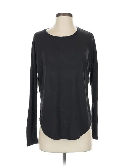 Pre-owned Athleta Long Sleeve T-shirt In Black