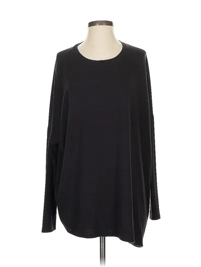 Pre-owned Athleta Long Sleeve T-shirt In Black