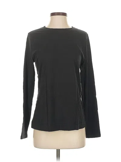 Pre-owned Athleta Long Sleeve T-shirt In Black