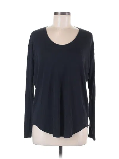 Pre-owned Athleta Long Sleeve T-shirt In Black