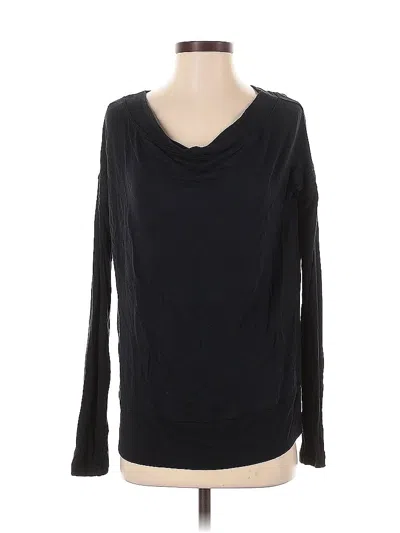 Pre-owned Athleta Long Sleeve T-shirt In Black