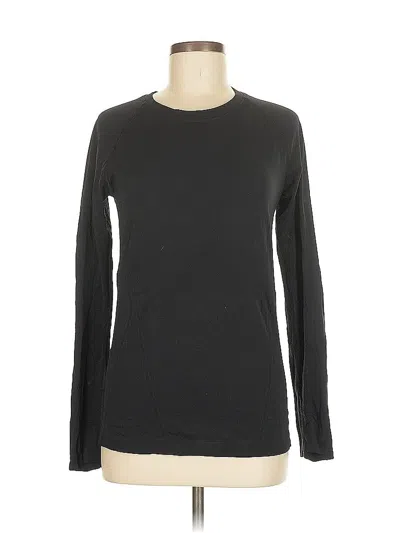 Pre-owned Athleta Long Sleeve T-shirt In Black