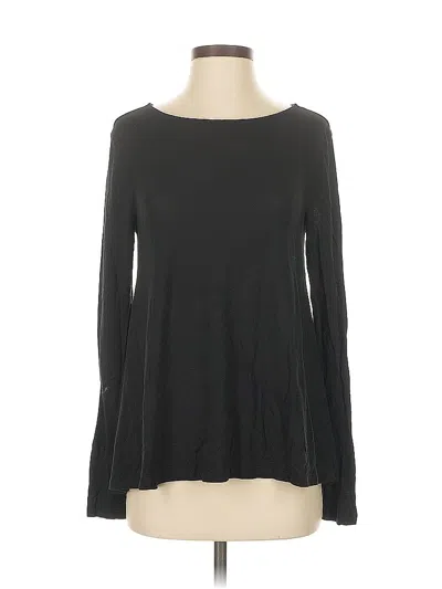 Pre-owned Athleta Long Sleeve T-shirt In Black