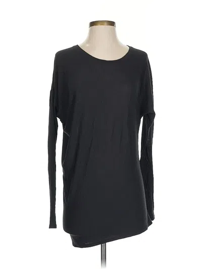 Pre-owned Athleta Long Sleeve T-shirt In Black