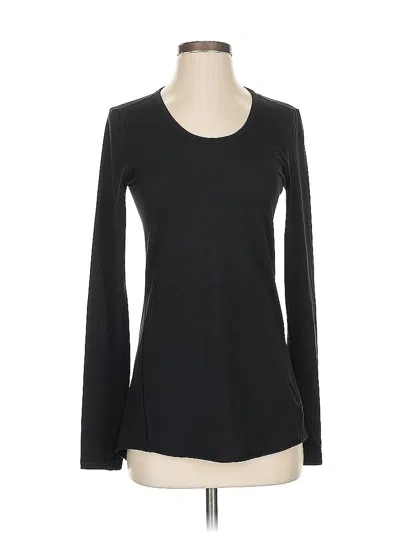 Pre-owned Athleta Long Sleeve T-shirt In Black