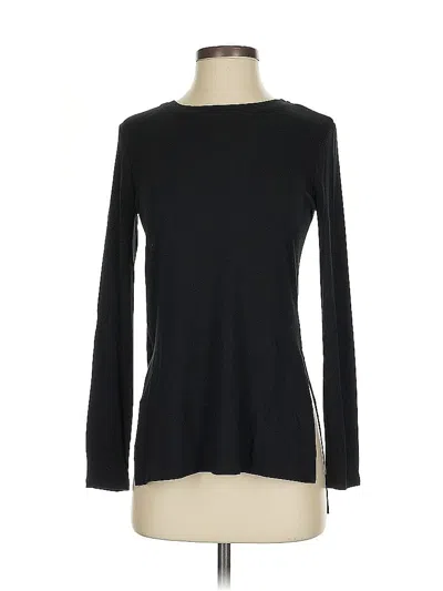 Pre-owned Athleta Long Sleeve T-shirt In Black