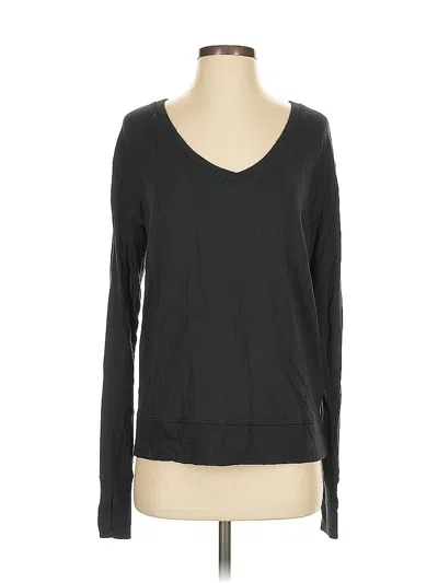 Pre-owned Athleta Long Sleeve T-shirt In Black