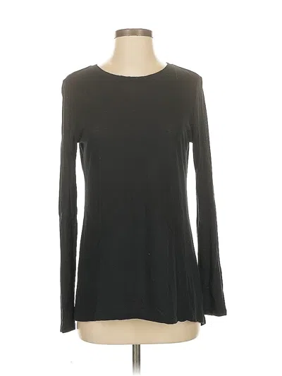 Pre-owned Athleta Long Sleeve T-shirt In Black