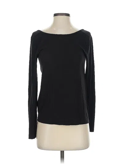 Pre-owned Athleta Long Sleeve T-shirt In Black