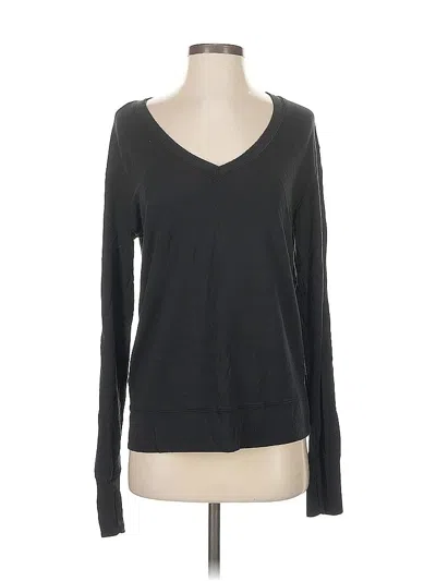 Pre-owned Athleta Long Sleeve T-shirt In Black