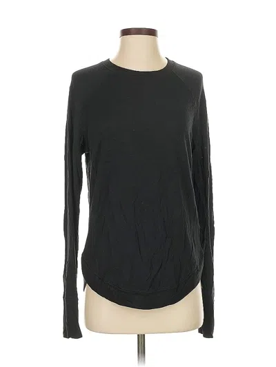 Pre-owned Athleta Long Sleeve T-shirt In Black