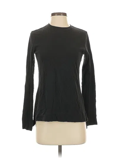 Pre-owned Athleta Long Sleeve T-shirt In Black