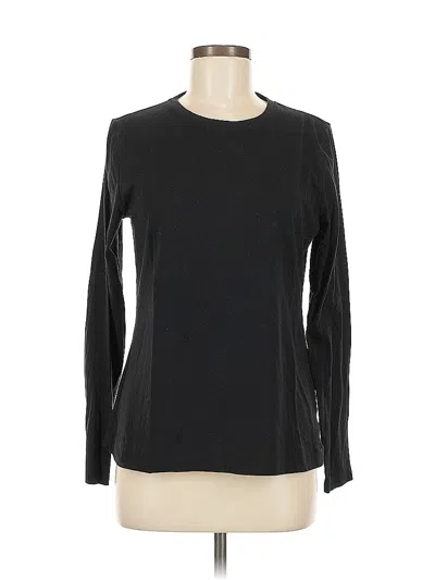 Pre-owned Athleta Long Sleeve T-shirt In Black