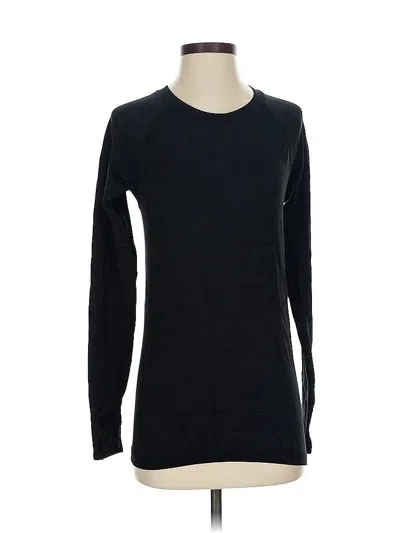 Pre-owned Athleta Long Sleeve T-shirt In Black