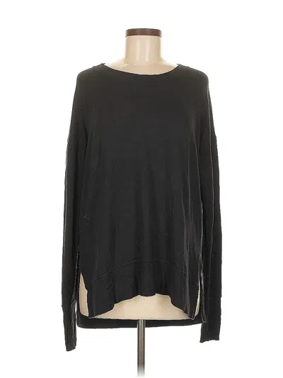 Pre-owned Athleta Long Sleeve T-shirt In Black