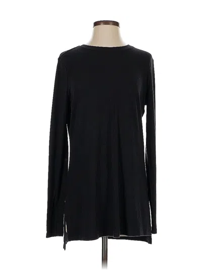 Pre-owned Athleta Long Sleeve T-shirt In Black