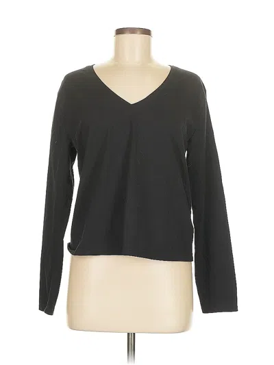 Pre-owned Athleta Long Sleeve T-shirt In Black