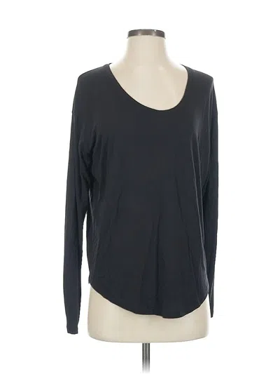 Pre-owned Athleta Long Sleeve T-shirt In Black