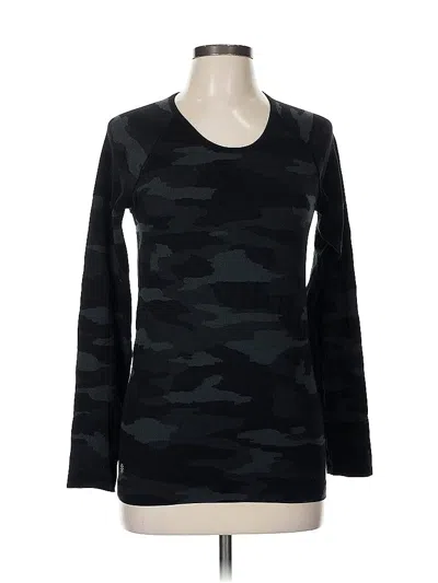 Pre-owned Athleta Long Sleeve T-shirt In Black