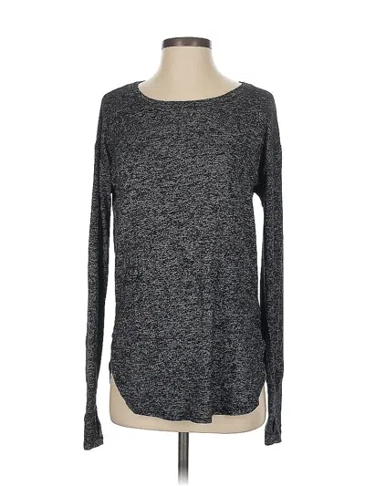 Pre-owned Athleta Long Sleeve T-shirt In Black