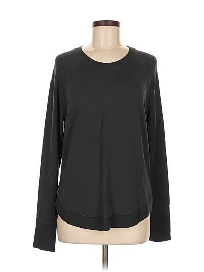 Pre-owned Athleta Long Sleeve T-shirt In Black