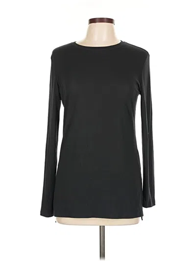 Pre-owned Athleta Long Sleeve T-shirt In Black
