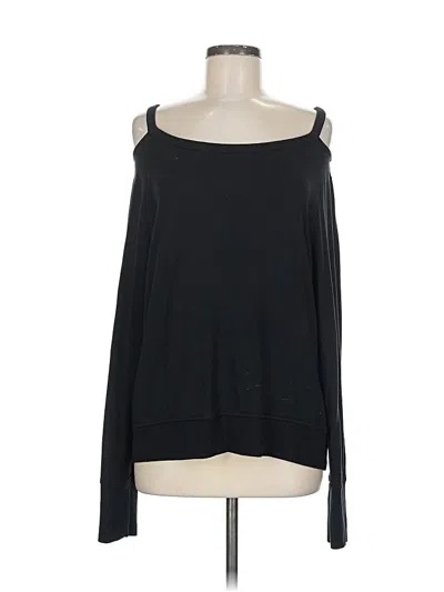 Pre-owned Athleta Long Sleeve T-shirt In Black