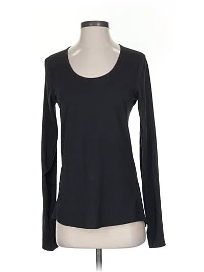 Pre-owned Athleta Long Sleeve T-shirt In Black