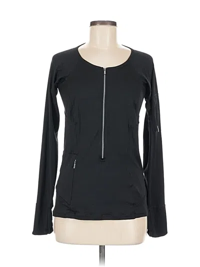 Pre-owned Athleta Long Sleeve T-shirt In Black