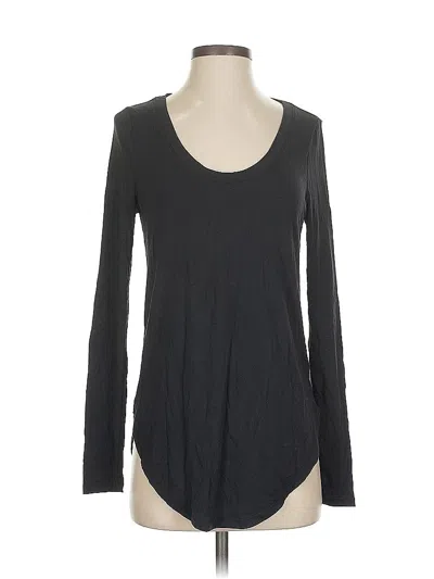 Pre-owned Athleta Long Sleeve T-shirt In Black
