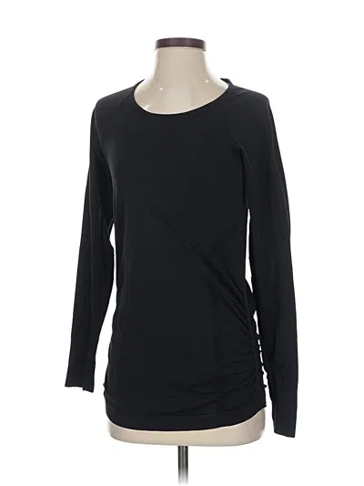 Pre-owned Athleta Long Sleeve T-shirt In Black